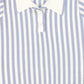 LE BOURDON LIGHT BLUE STRIPED COLLAR SWEATER