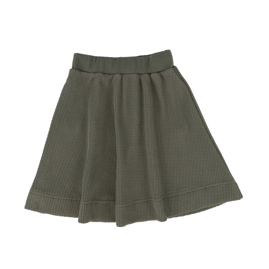 PHIL AND PHOEBE HUNTER GREEN A LINE SKIRT [Final Sale]