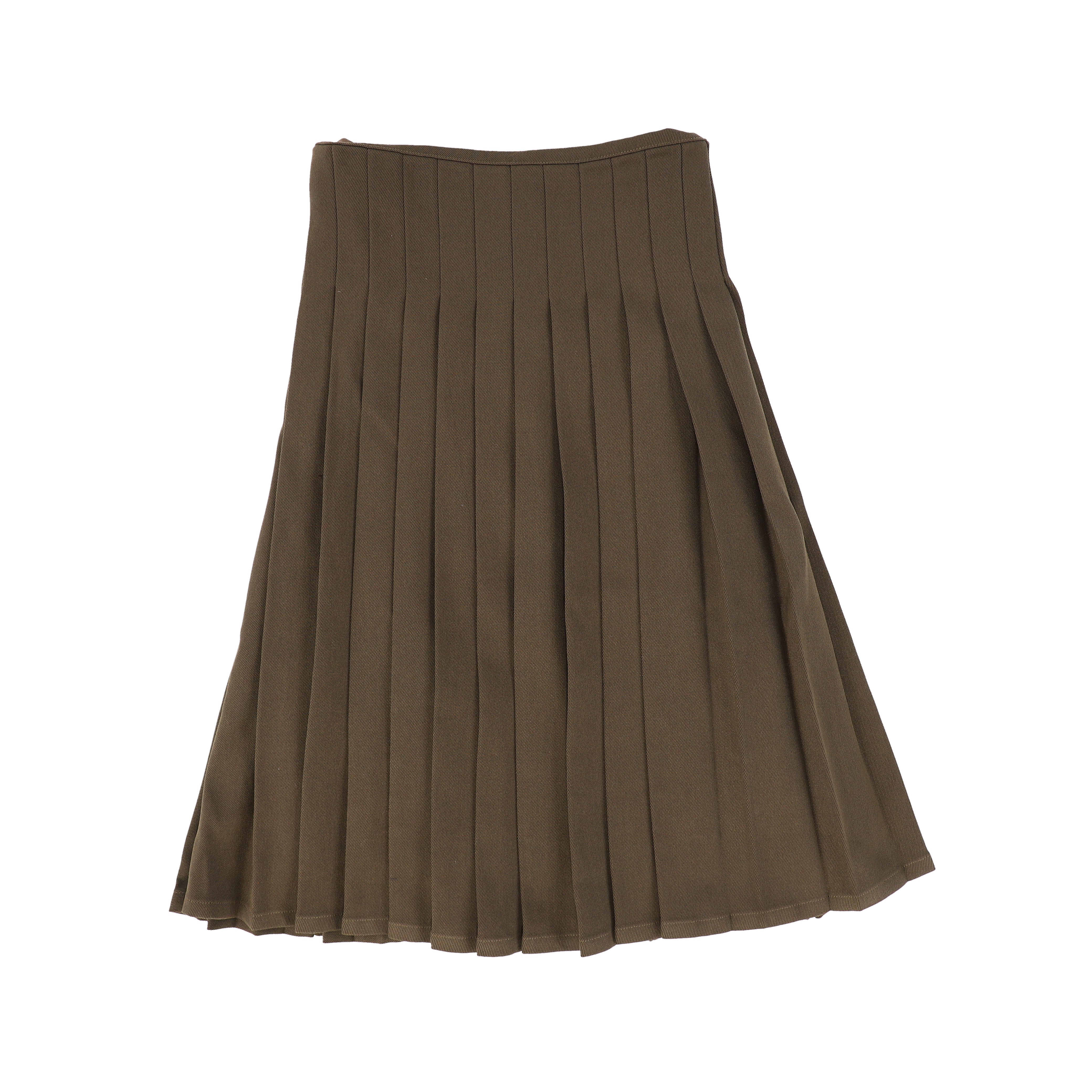 MALLORY AND MERLOT KHAKI PLEATED SKIRT [Final Sale] – Luibelle