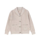 ONE CHILD OATMEAL TEXTURED POCKET CARDIGAN