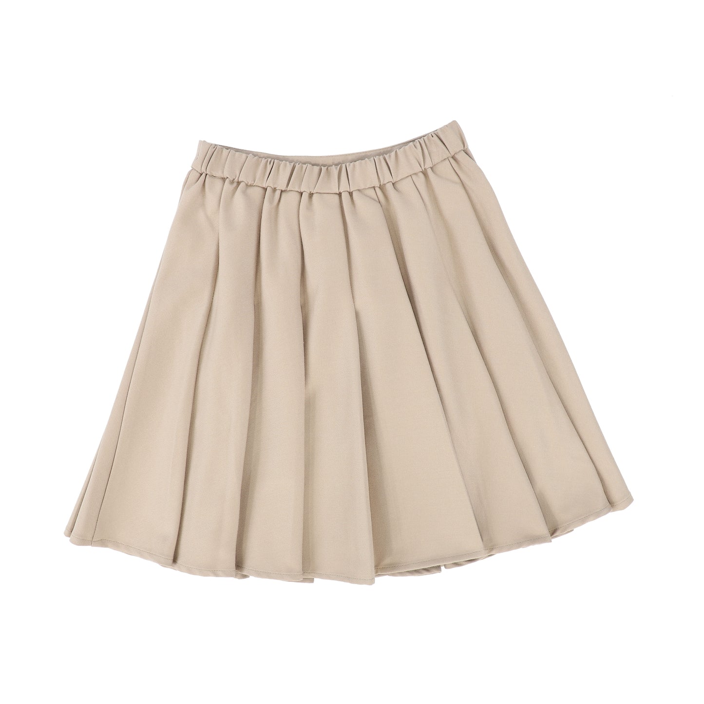 ONE CHILD TAUPE PLEATED SKIRT