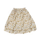 ONE CHILD BROWN FLORAL WAISTED FLARE SKIRT