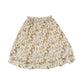 ONE CHILD BROWN FLORAL WAISTED FLARE SKIRT