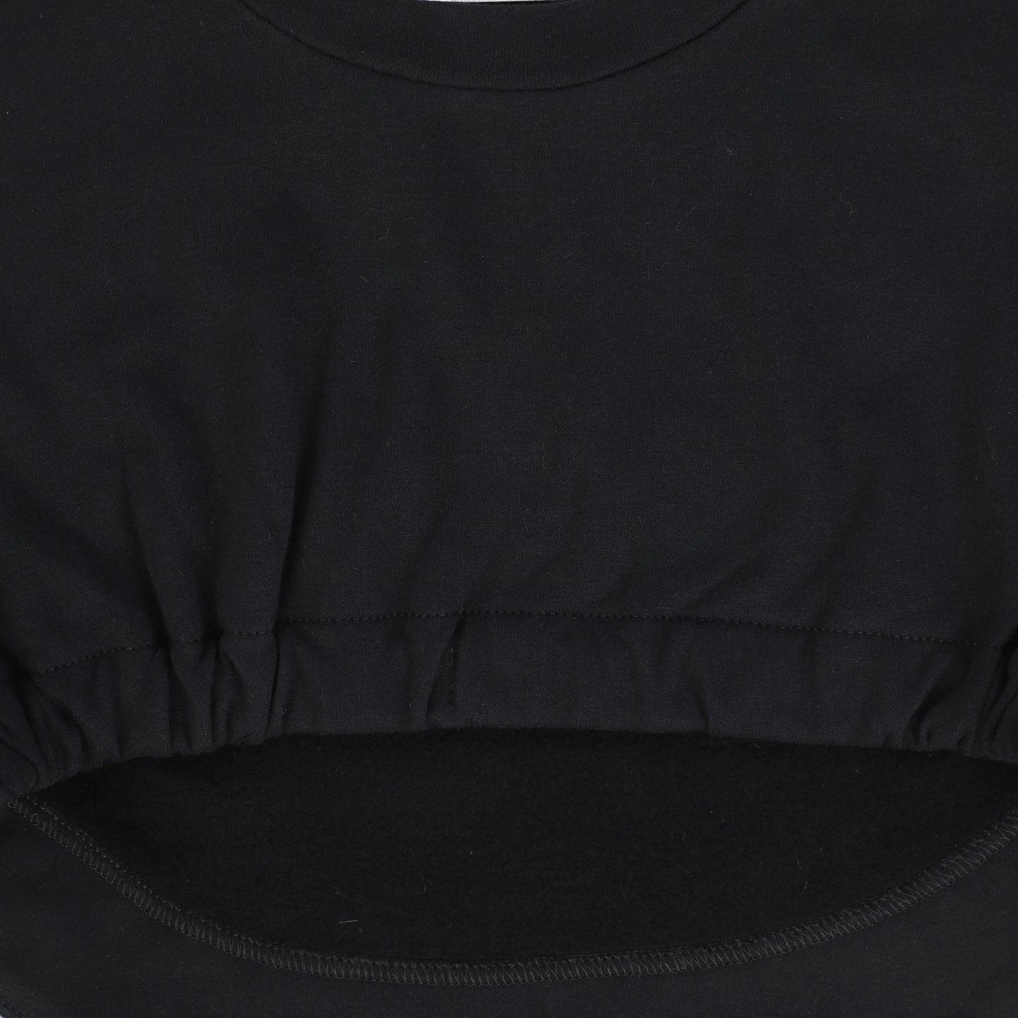 BE FOR ALL BLACK GATHERED WAIST TOP [Final Sale]