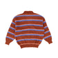 WANDER & WONDER RUST BLUE STRIPE CARDIGAN [Final Sale]