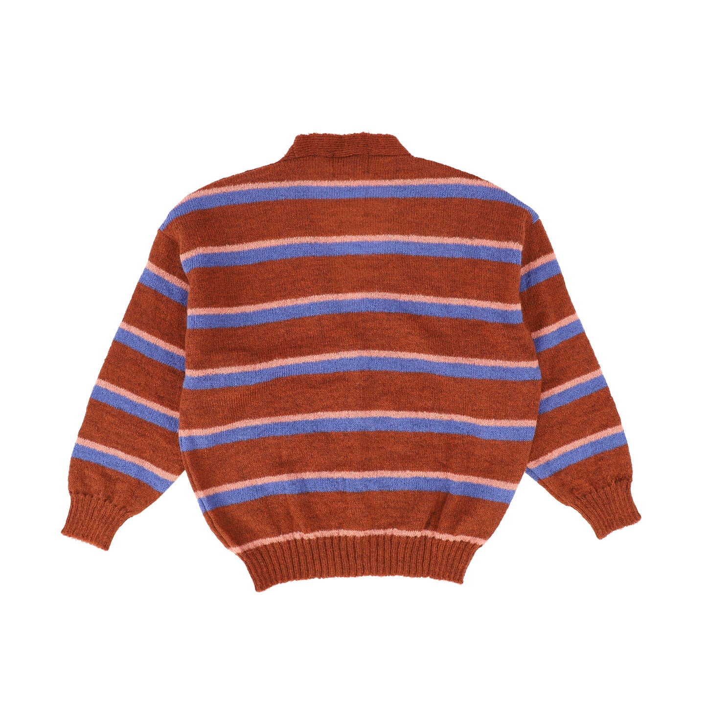 WANDER & WONDER RUST BLUE STRIPE CARDIGAN [Final Sale]