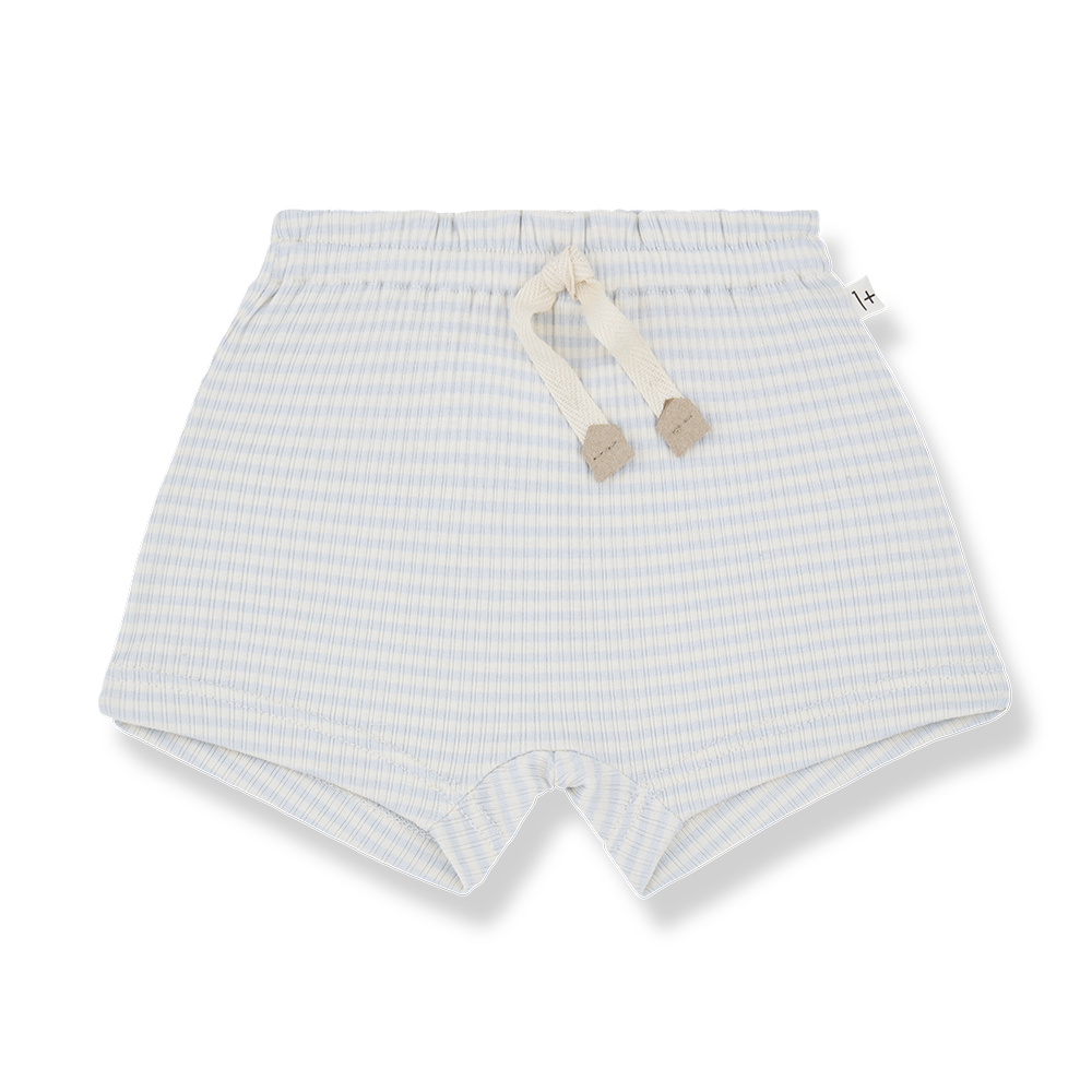 1 + IN THE FAMILY BLUE STRIPE TIE SHORTS