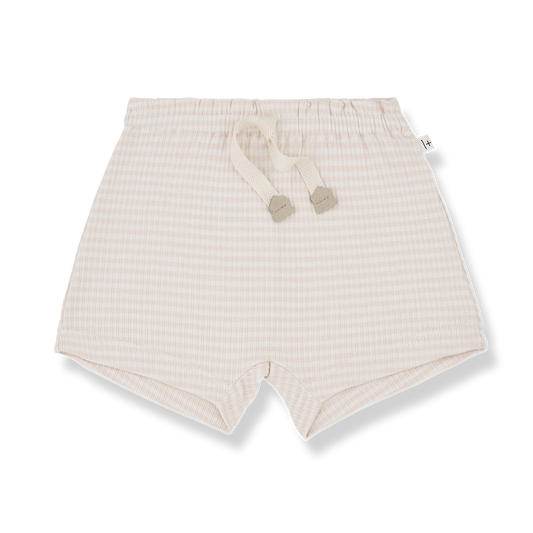 1 + IN THE FAMILY PINK STRIPE TIE SHORTS