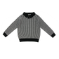 COCO BLANC BLACK/WHITE BOYS COLLARED SWEATER