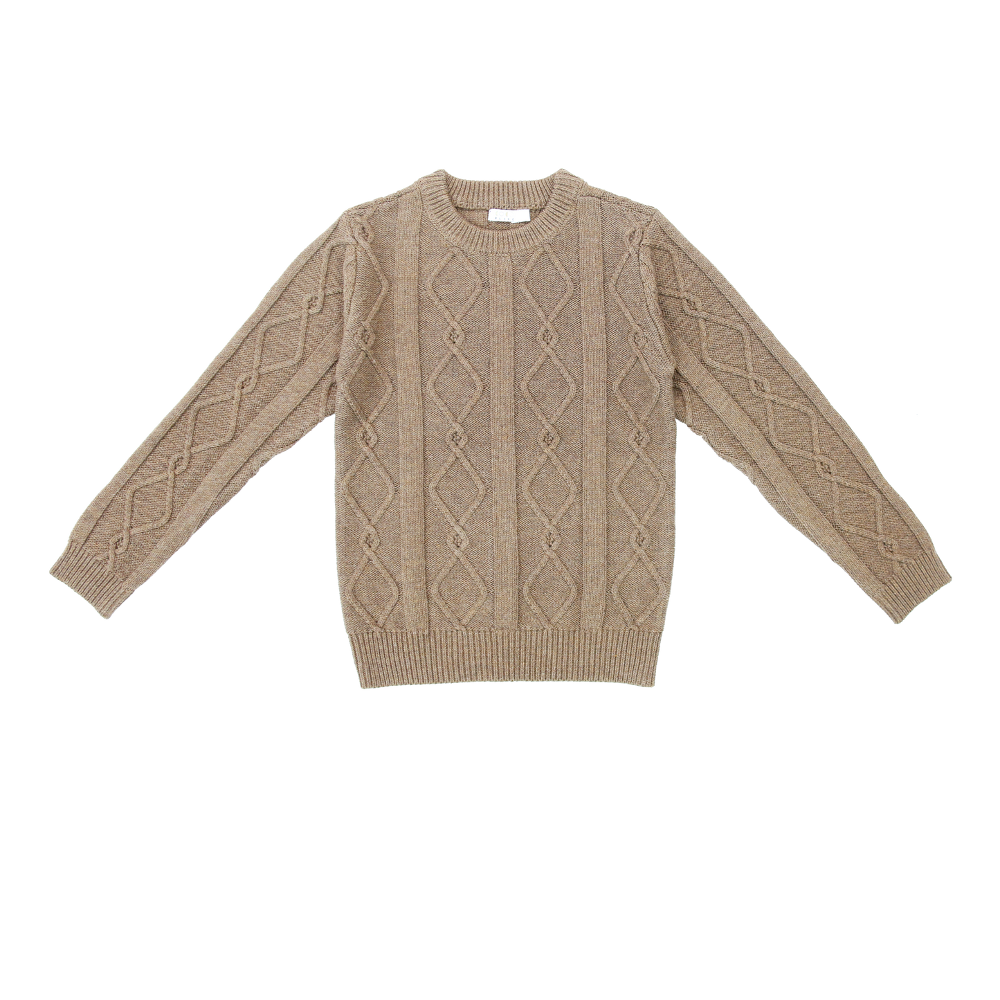 COCO BLANC MOCHA DIAMOND DESIGN SWEATER