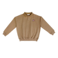 COCO BLANC TAUPE GRAPHIC POLO SWEATSHIRT