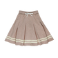 COCO BLANC BLUSH MARLED PLEATED SKIRT
