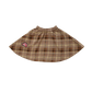COCO BLANC TAUPE GRAPHIC PLAID SKIRT