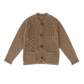COCO BLANC MOCHA CABLE KNIT CARDIGAN