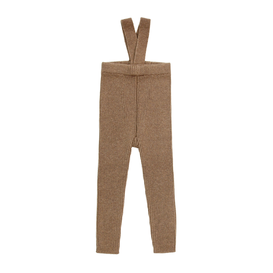 COCO BLANC MOCHA KNIT SUSPENDER LEGGINGS