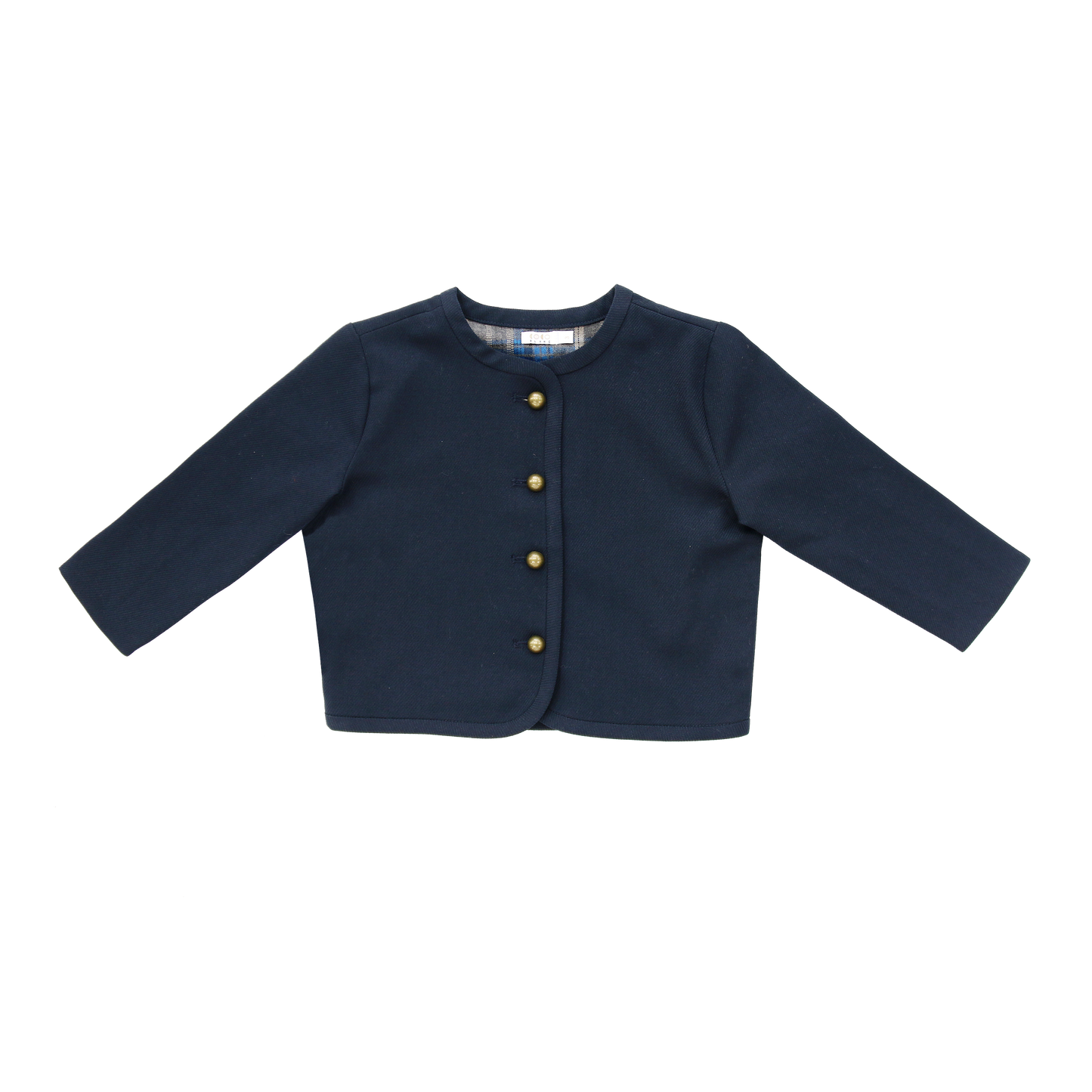 COCO BLANC NAVY CROPPED BLAZER