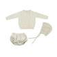 COCO BLANC CREAM SQUEARE NECK BLOOMER SET