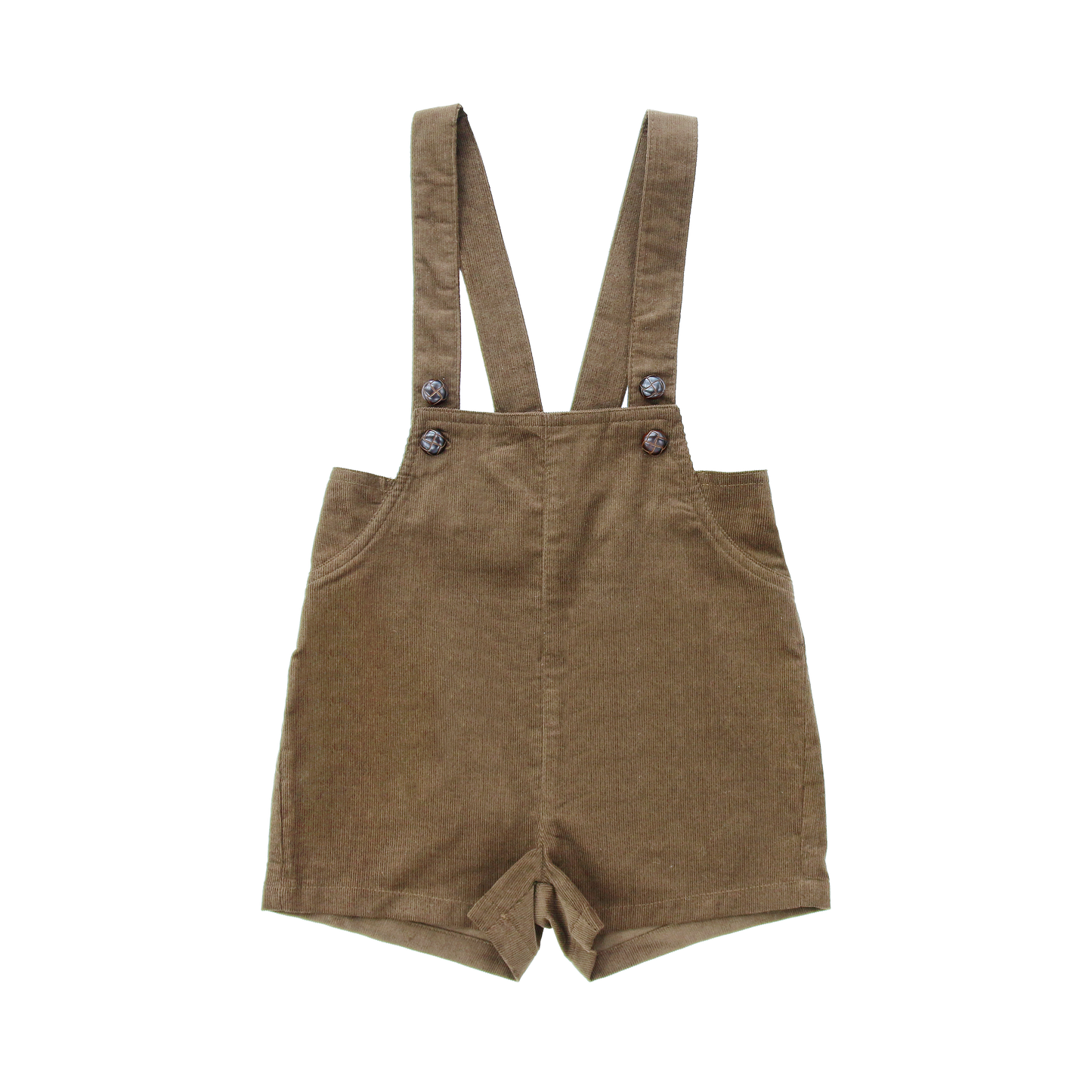 COCO BLANC MOCHA CORDUROY OVERALLS