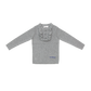 COCO BLANC GREY RUFFLE TRIM SWEATER