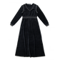COCO BLANC BLACK VELOUR MAXI DRESS