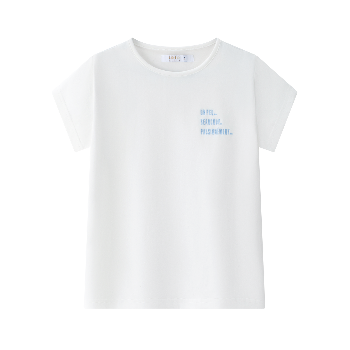 COCO BLANC WHITE WORDED T-SHIRT