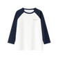 COCO BLANC WHITE/NAVY RAGLAN 3/4 SLEEVE T-SHIRT