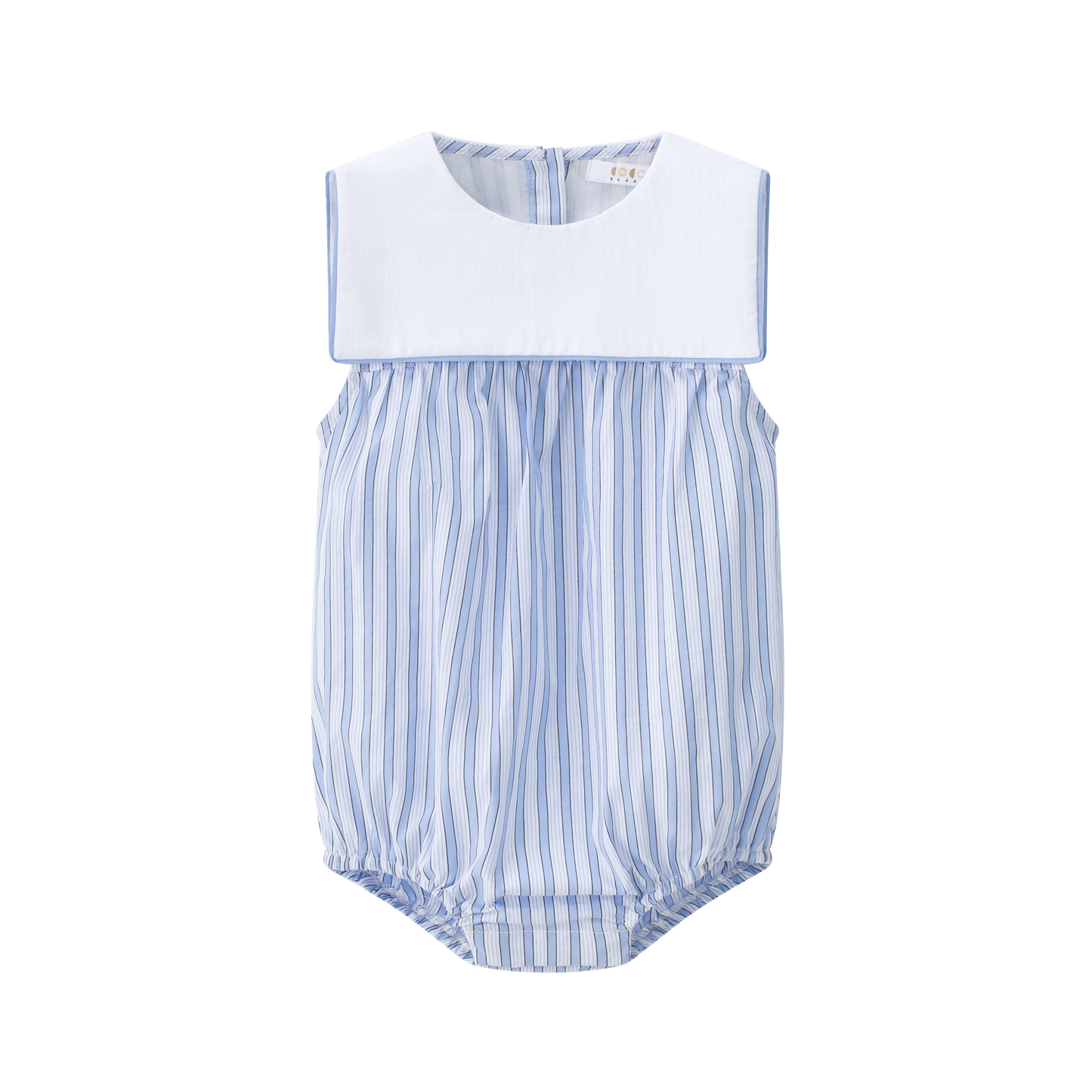 COCO BLANC BLUE STRIPED BIB ROMPER