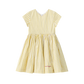COCO BLANC YELLOW STRIPED WAIST SS DRESS