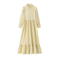 COCO BLANC YELLOW STRIPE SHIRT DRESS