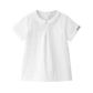 COCO BLANC WHITE PLEAT COLLAR BLOUSE