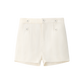 COCO BLANC IVORY BUTTON SHORTS