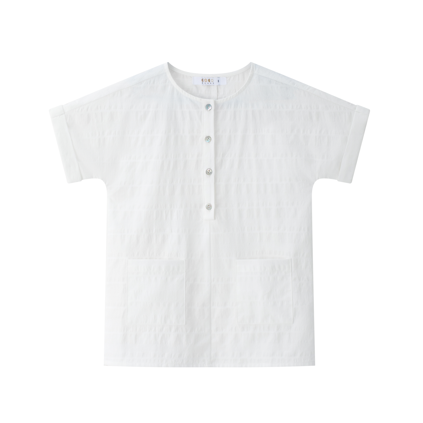 COCO BLANC WHITE BUTTON SHIRT