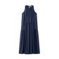 COCO BLANC NAVY GATHERED MAXI JUMPER