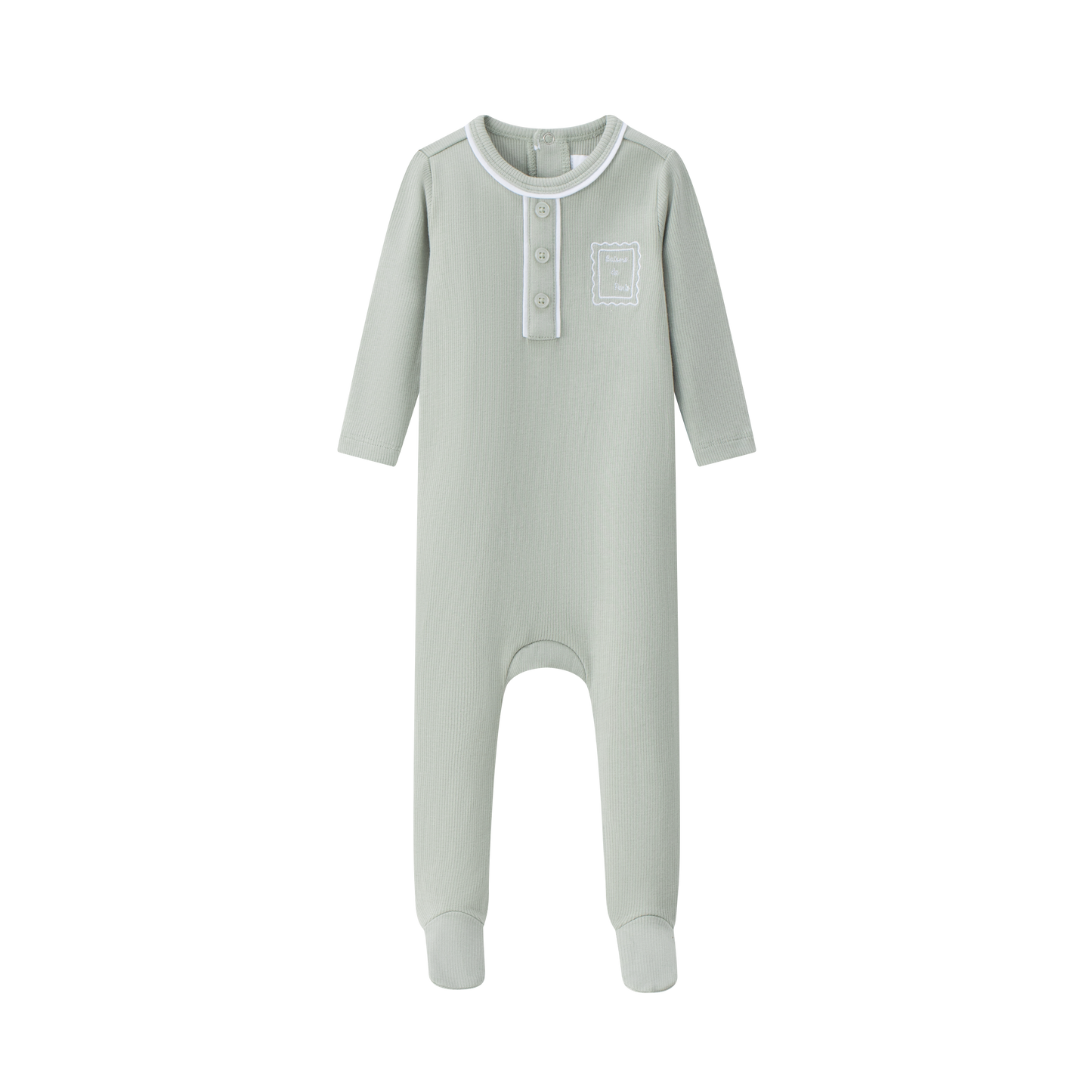 COCO BLANC SAGE GREEN HENLEY FOOTIE