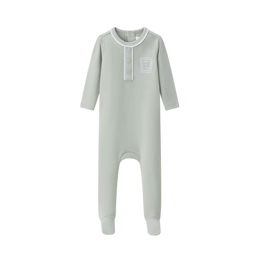 COCO BLANC SAGE GREEN HENLEY FOOTIE