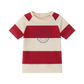 COCO BLANC RED WIDE STRIPE SS T-SHIRT