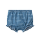 COCO BLANC BLUE DENIM WORDED BLOOMERS