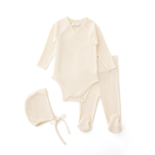 COCO BLANC CREAM RIBBED SET