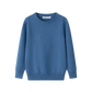 COCO BLANC MUTED BLUE EMBROIDERED CREW NECK SWEATER