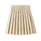 COCO BLANC GOLD JACQUARD PLEATED SKIRT