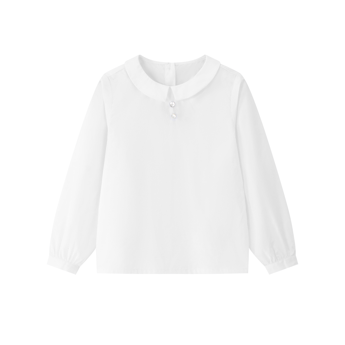 COCO BLANC PURE WHITE PETER PAN COLLAR SHIRT