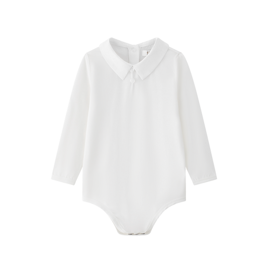 COCO BLANC WHITE PETER PAN COLLAR ONESIE