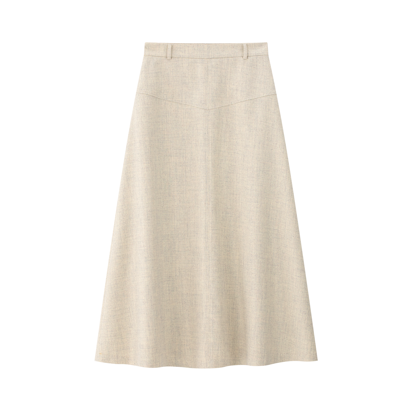 COCO BLANC CREAM CHEVRON SKIRT
