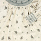CERA UNA VOLTA CREAM FLOWER PRINT SMOCK DRESS
