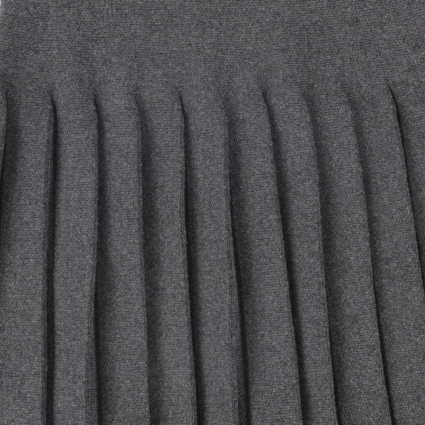 BAMBOO CHARCOAL KNIT DROP PLEAT SKIRT