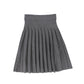 BAMBOO CHARCOAL KNIT DROP PLEAT SKIRT