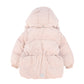 WHEAT PALE PINK CORDUROY PUFFER COAT