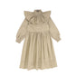 THE MIDDLE DAUGHTER BEIGE RUFFLE CAPE DRESS