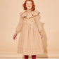 THE MIDDLE DAUGHTER BEIGE RUFFLE CAPE DRESS