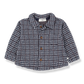 1+ IN THE FAMILY NAVY CHECKED COLLAR SHIRT